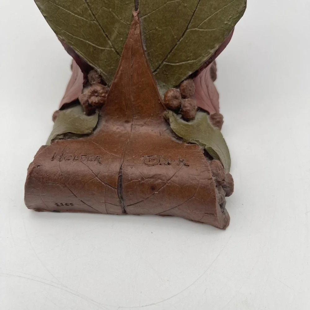 Tom Clark Gnome Holder Figurine 1985 Cairn Studio Signed #35 COA, ORIGINAL BOX